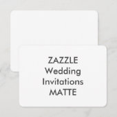 MATTE 5-inch x 3,5-inch bruiloft Kaart (Voorkant / Achterkant)