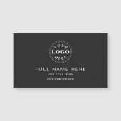 Matte Black Clean Design Magnetisch Visitekaartje (Voorkant)