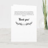 Matte Black Greenery Lijst Foto van liefhebbend ge Programma (Achterkant)