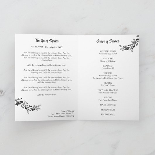 Matte Black Greenery Lijst Foto van liefhebbend ge Programma (Binnen)