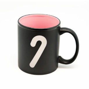 Matte Black Hilo Coffee Mok met Candy Cane Icon