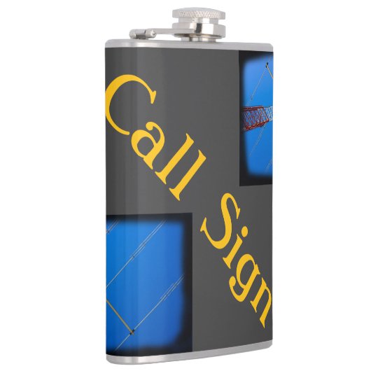 Matte Black met je roepnaam Heupfles (Rechts)