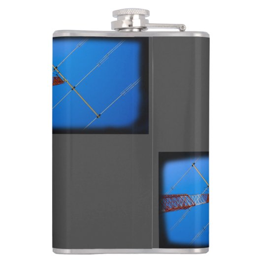 Matte Black met je roepnaam Heupfles (Achterkant)