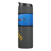 Matte Black met je roepnaam Thermosbeker (Geroteerd rechts)