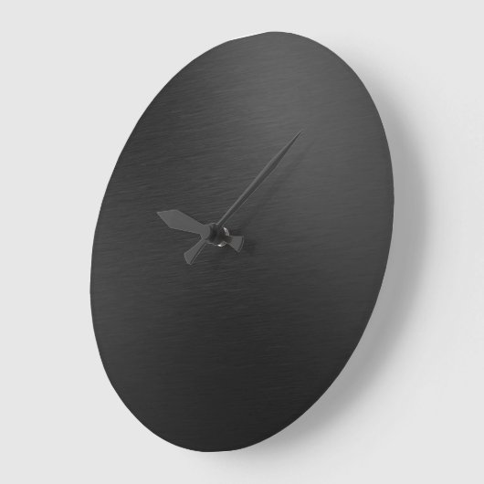 Matte Black Metal Grote Klok (Hoek)