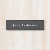 Matte Black Professional Plain Modern Elegant Deurbordje (Voorkant)