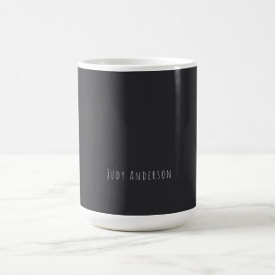 Matte Black Professional Plain Moderne Elegante Na Koffiemok