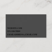 Matte Black Professional traditioneel Visitekaartje (Achterkant)