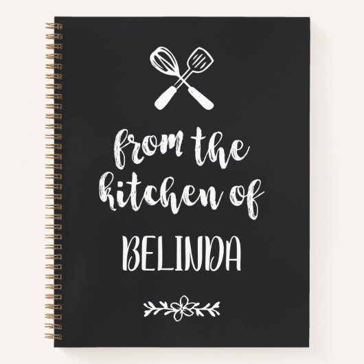 Matte Black Whisk Spatula uit de keuken van Notitieboek (Voorkant)