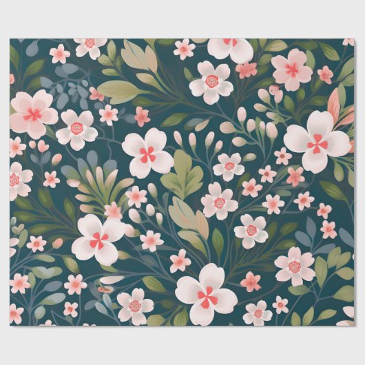 Matte Bloemverpakkings Papier – Elegante Bloem (Vlak)