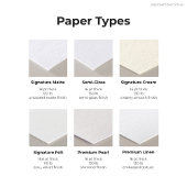 Matte Cream Blank 2 "x 3.5" Gevouwen bruiloft Plaatskaartje