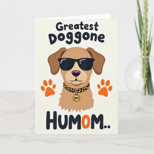 Matte Cute Hond Portretkaart Kaart