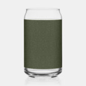 Matte & Glitter Moss Groen Aangepast Glas Kan (Achterkant)