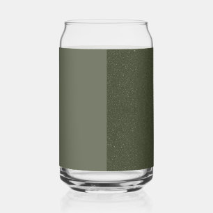 Matte & Glitter Moss Groen Aangepast Glas Kan
