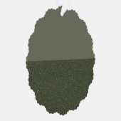Matte & Glitter Moss Papier Ornament Kaart (Custom (Rechts)