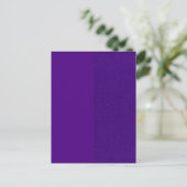 Matte & Glitter Split Paars Aangepaste Postkaart (Staand voorkant)