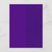 Matte & Glitter Split Paars Aangepaste Postkaart (Voorkant)