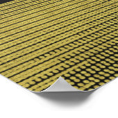 Matte Gold Modern Glam Sequin Party Banner Poster (Hoek)