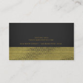 Matte Gold Modern Glam Sequins Chic Elegant Visitekaartje (Achterkant)