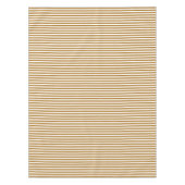 Matte goud en witte streep tafelkleed (Voorkant)