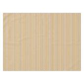 Matte gouden en witte streep tafelkleed (Voorkant (Horizontaal))
