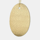 Matte gouden steen keramisch ornament (Links)