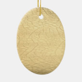 Matte gouden steen keramisch ornament (Achterkant)
