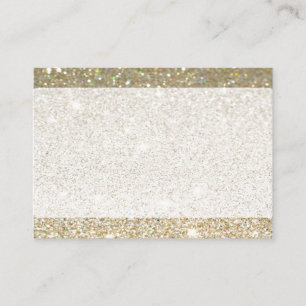 Matte goudsparkle-visitekaartjes of RSVP-kaart Informatiekaartje