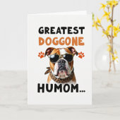 Matte Grootste Hondsdame Humom Kaart (Gele Bloem)