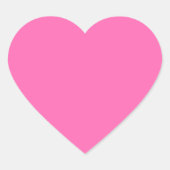 Matte Hartsticker in Heet Roze Hart Sticker (Voorkant)