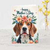 Matte Hound Moederdag kaart (Gele Bloem)