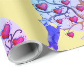 Matte inpakpapier, Valentijn Dachshund Hearts Cadeaupapier (Rol Hoek)