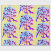 Matte inpakpapier, Valentijn Dachshund Hearts Cadeaupapier (Vlak)