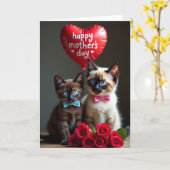 Matte Kittens Vrienden Kaart (Gele Bloem)
