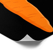 Matte kostume Kind Funny Vegetable Carrot Poster (Hoek)
