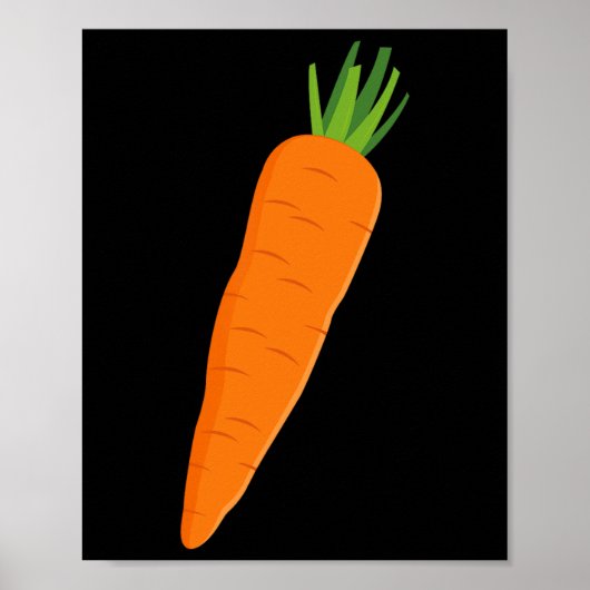 Matte kostume Kind Funny Vegetable Carrot Poster (Voorkant)