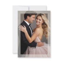 Matte lijst foto bruiloft goudbeige RSVP