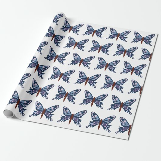 Matte ompakken, papier voor "blauwe vlinder" (Uitgerold)