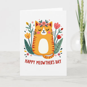 Matte Oranje Kittie Liefde Kaart