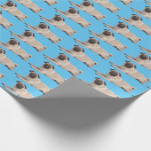 Matte pakpapier, 30 x 6 inch cadeaupapier (Hoek)
