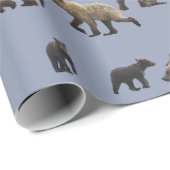 Matte pakpapier, 30 x 6 inch met grizzly beren cadeaupapier (Rol Hoek)