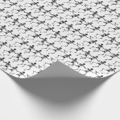 Matte pakpapier, 30 x 6' SKELETON Cadeaupapier (Hoek)