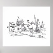 Matte poster Alien Abduction Site (Voorkant)