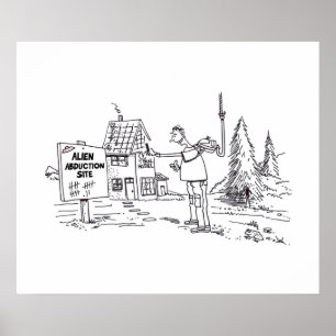 Matte poster Alien Abduction Site