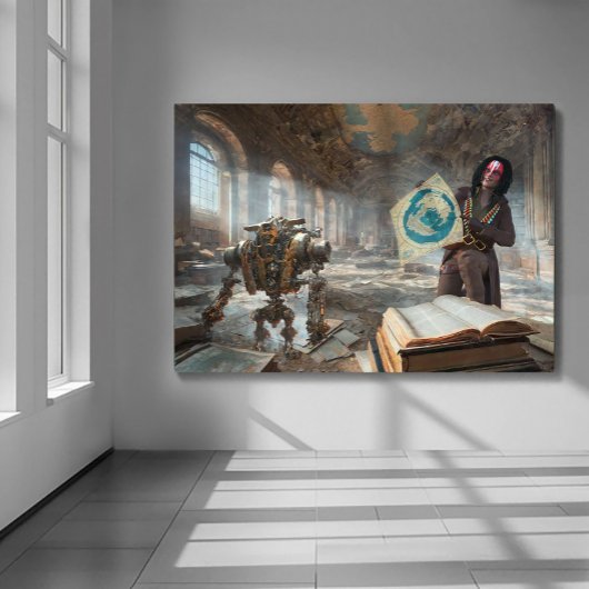 Matte print - Cartograaf van verloren werelden