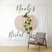 Matte roze Herfst Vrijgezellenfeest achtergrond Wandkleed (In Situ (horizontaal))