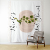 Matte Roze Pompoen Herfst Bruidsfeest Achtergrond Wandkleed (In situ)