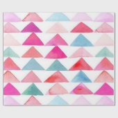 Matte wikkelpapier, driehoeken van Waterverf Cadeaupapier (Vlak)