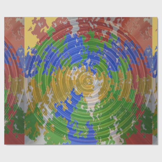 Matte Wrapping Paper Artiest heeft tinten in tonen Cadeaupapier (Vlak)