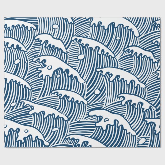 MATTE WRAPPORTBLAUW- EN WITpapier Cadeaupapier (Vlak)